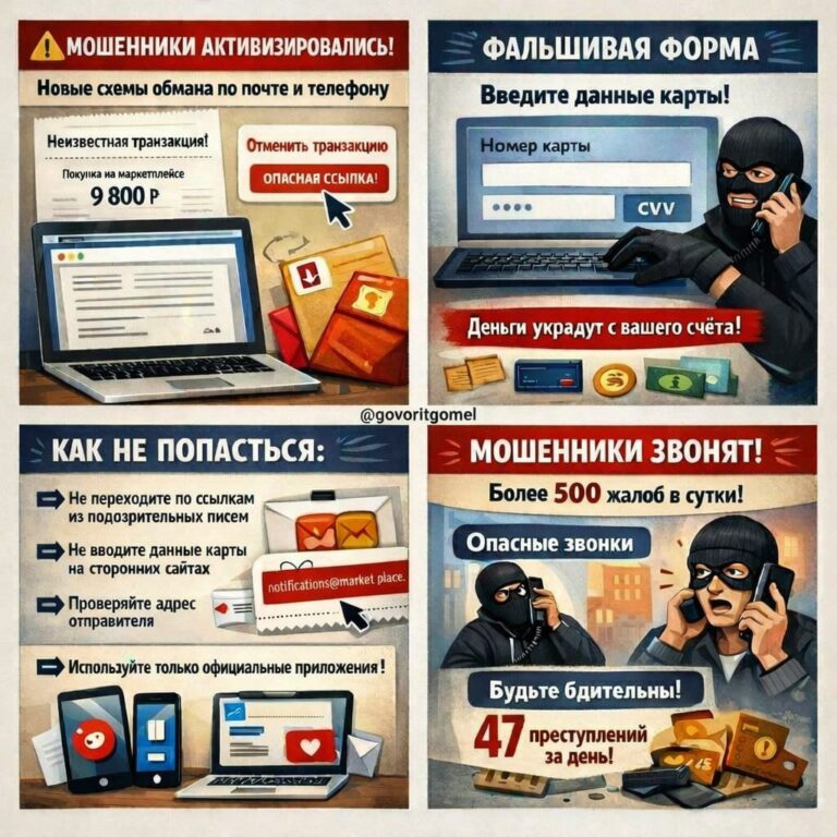 ⚠️ Мошенники активизировались
